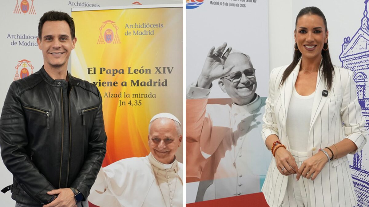 Christian Gálvez y Patricia Pardo presentarán el encuentro del Papa León XIV en el Bernabéu: “Va a ser épico”. Fotos: Archidiócesis de Madrid