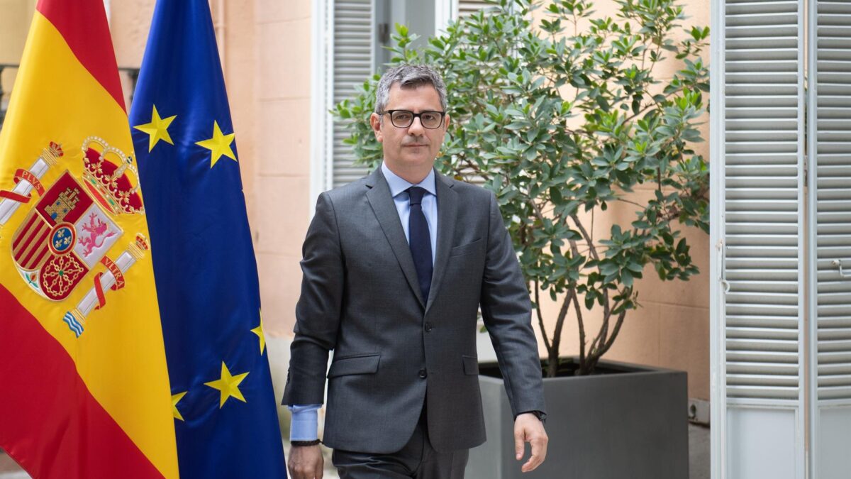 El ministro de Presidencia, Justicia y Relaciones con las Cortes, Félix Bolaños.