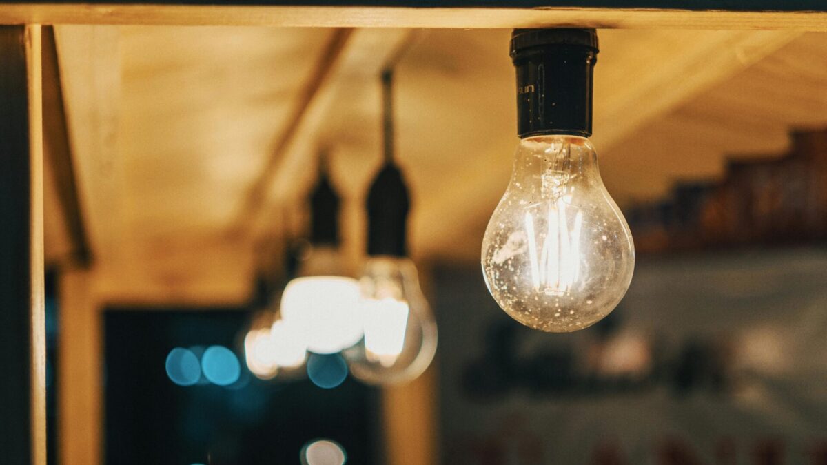Bombillas encendidas de noche - Economía