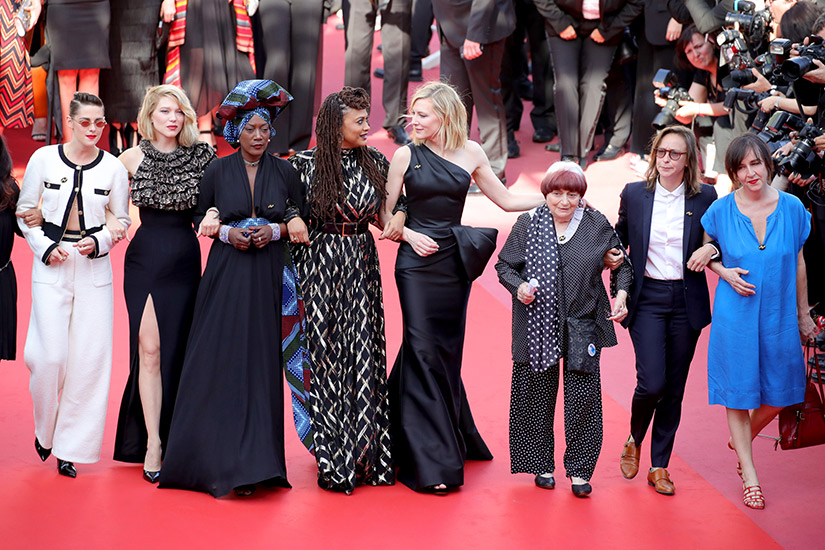 La protesta de mujeres que tuvo lugar en el Festival de Cannes 2018
