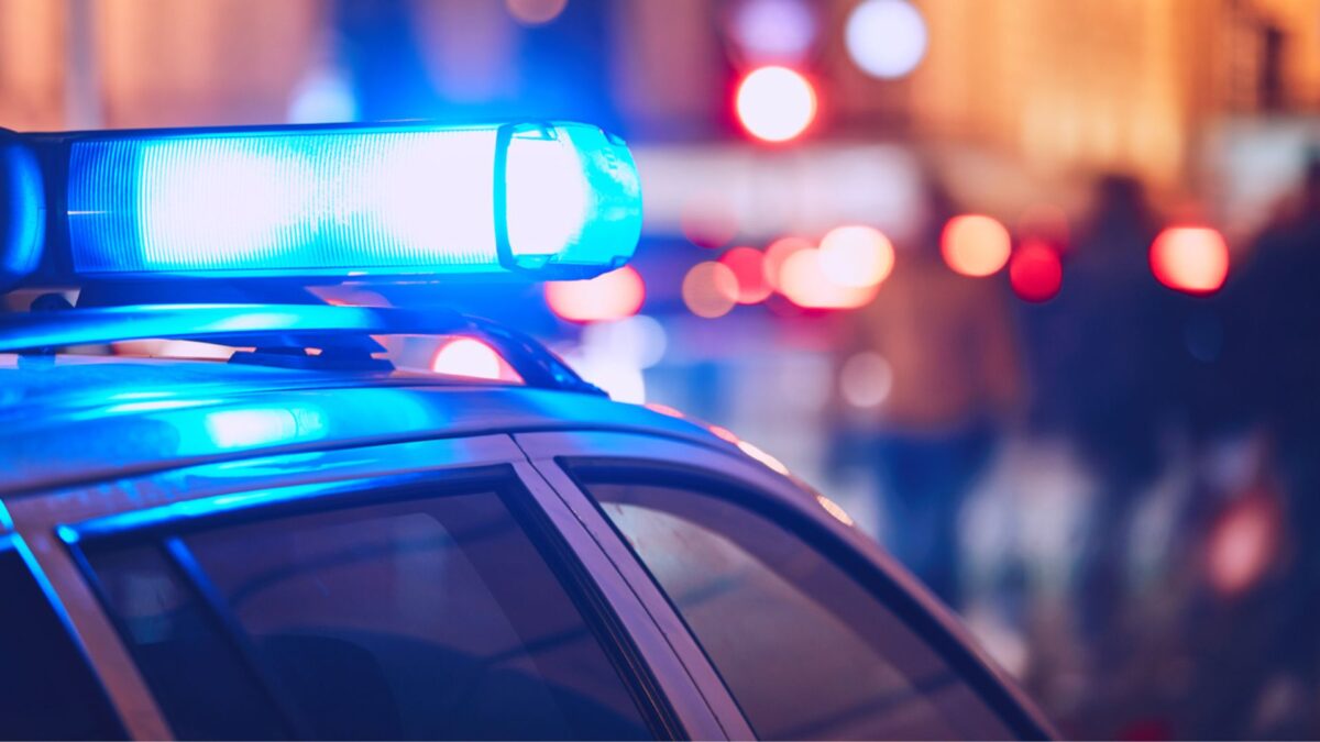 Luces de un coche policial.