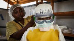BENI (Congo, the Democratic Republic of the), 12/05/2026.- (FILE) - Rachel Rukwati suits up in PPE to enter a high-risk treatment zone, at the peak of the Ebola crisis, at a health centre in Beni, North Kivu, Democratic Republic of Congo, 04 May 2019 (reissued 12 May 2026). International Nurses Day (IND) is celebrated annually on 12 May to mark the birth of Florence Nightingale, founder of modern nursing. The day honours the vital contributions nurses make to global healthcare and societies. (Florencia) EFE/EPA/HUGH KINSELLA CUNNINGHAM