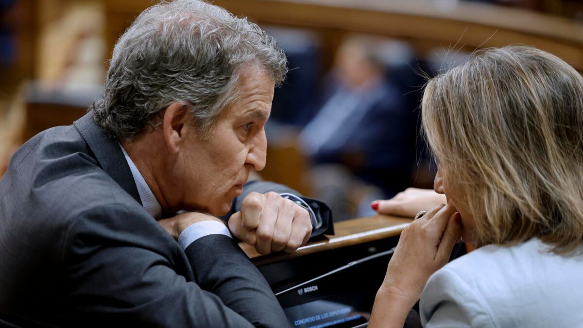 El presidente del PP, Alberto Núñez Feijóo.