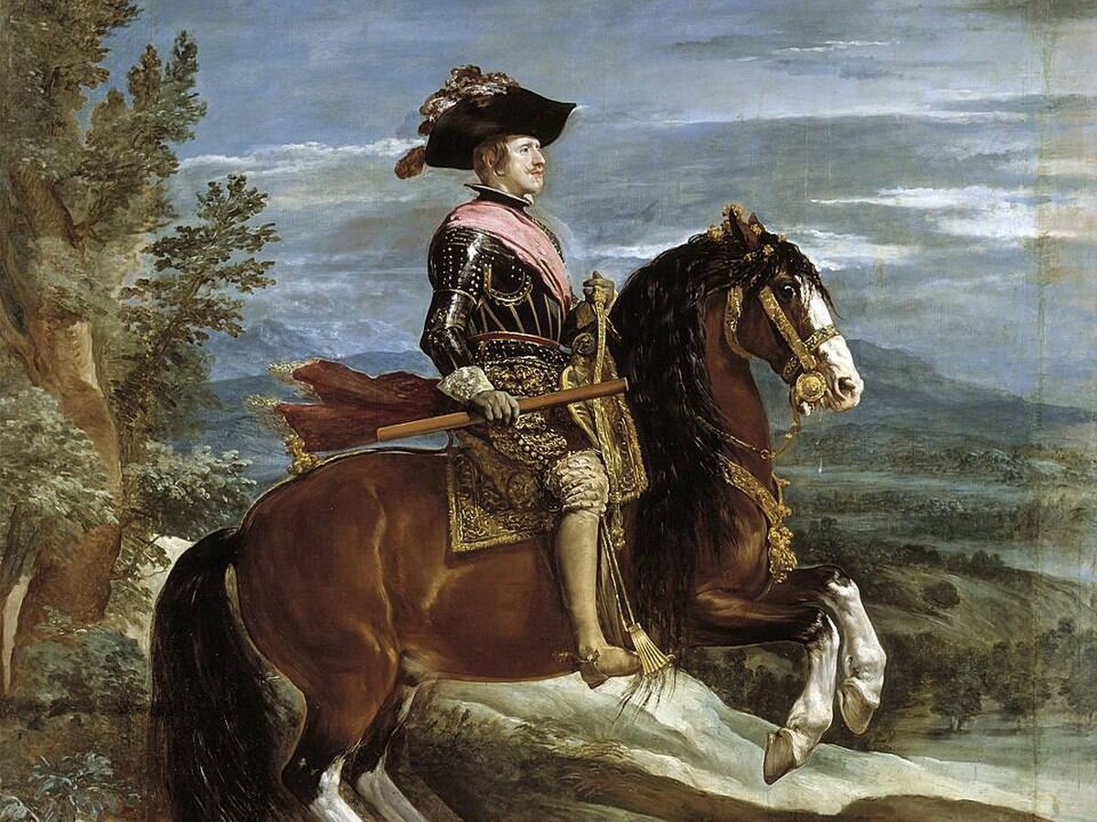 Felipe IV, marido de Isabel de Borbón, pintado por Velázquez en 1634