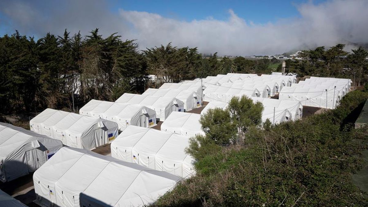El campamento para migrantes de Las Raíces, en Tenerife