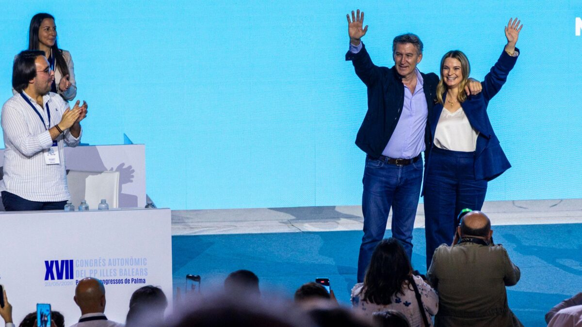 La presidenta de Baleares, Marga Prohens, junto a Alberto Núñez Feijóo.