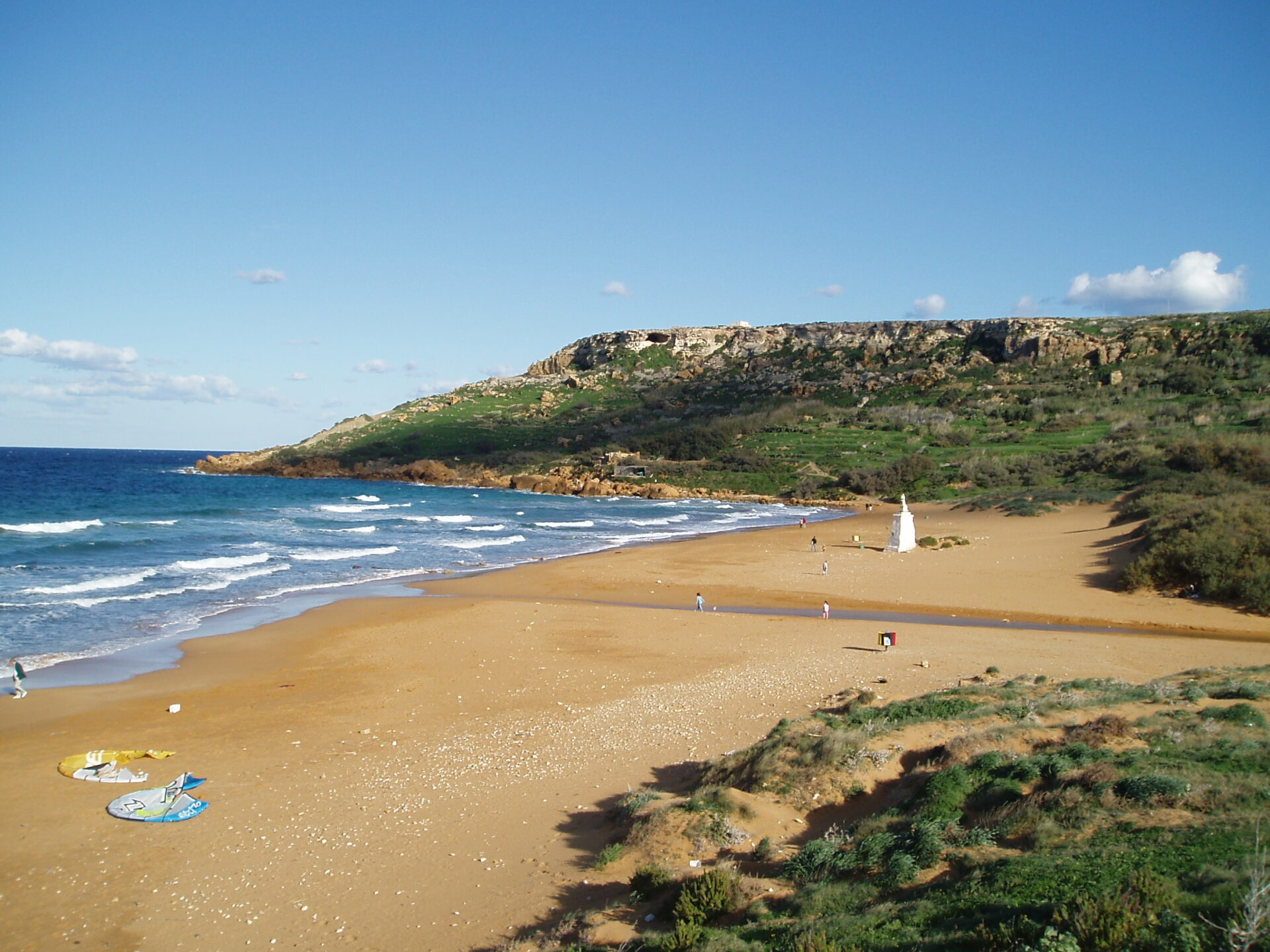 Playa en la bahía de Ramla - La Valeta