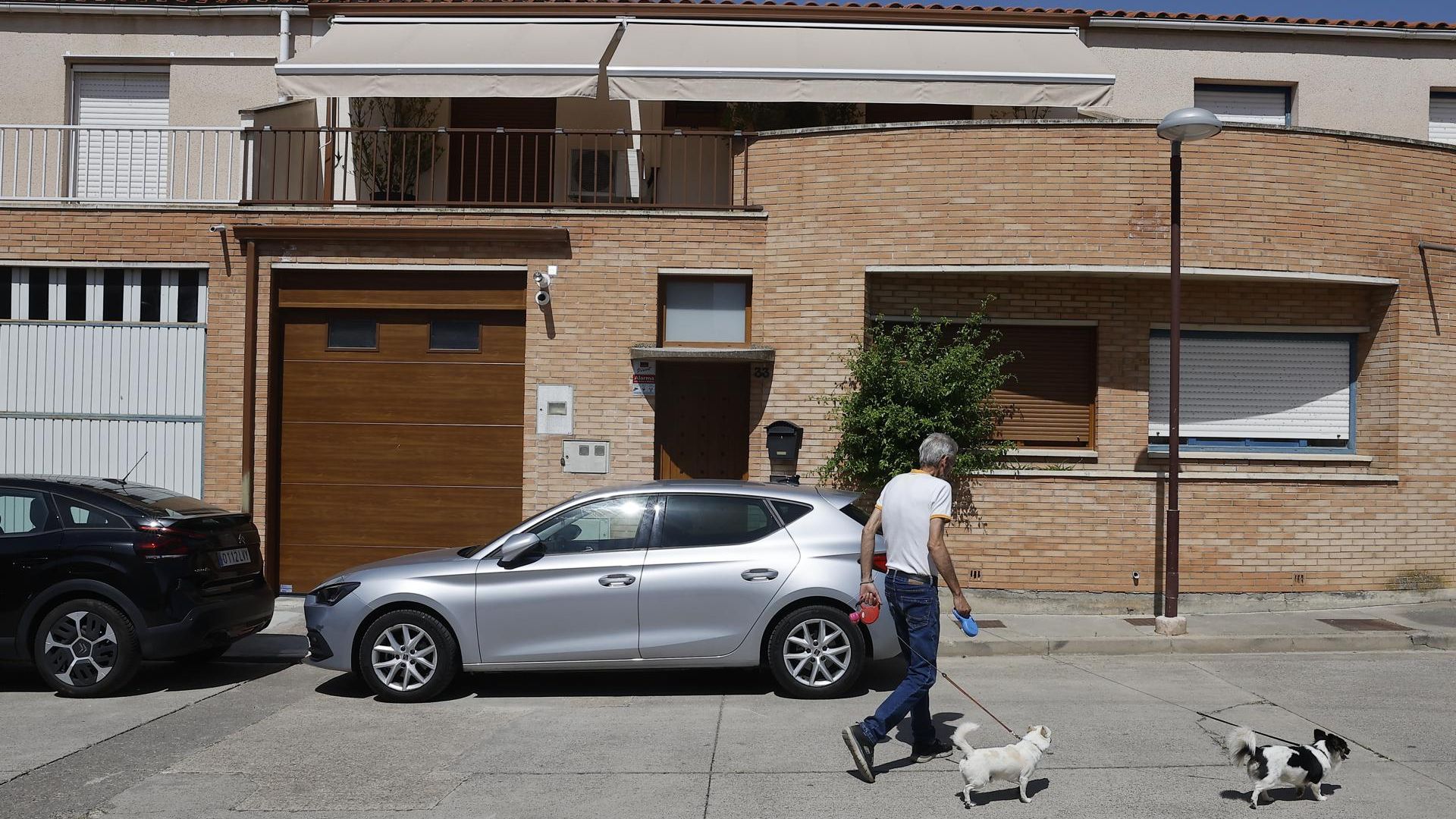 La casa de Santos Cerdán en la localidad navarra de Milagros.