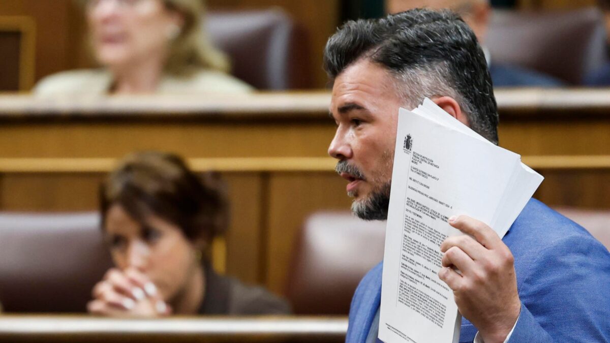 El portavoz de ERC en el Congreso, Gabriel Rufián.