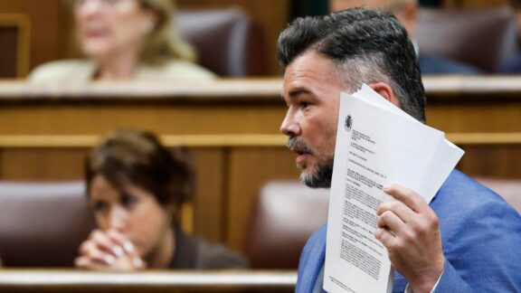 El portavoz de ERC en el Congreso, Gabriel Rufián.