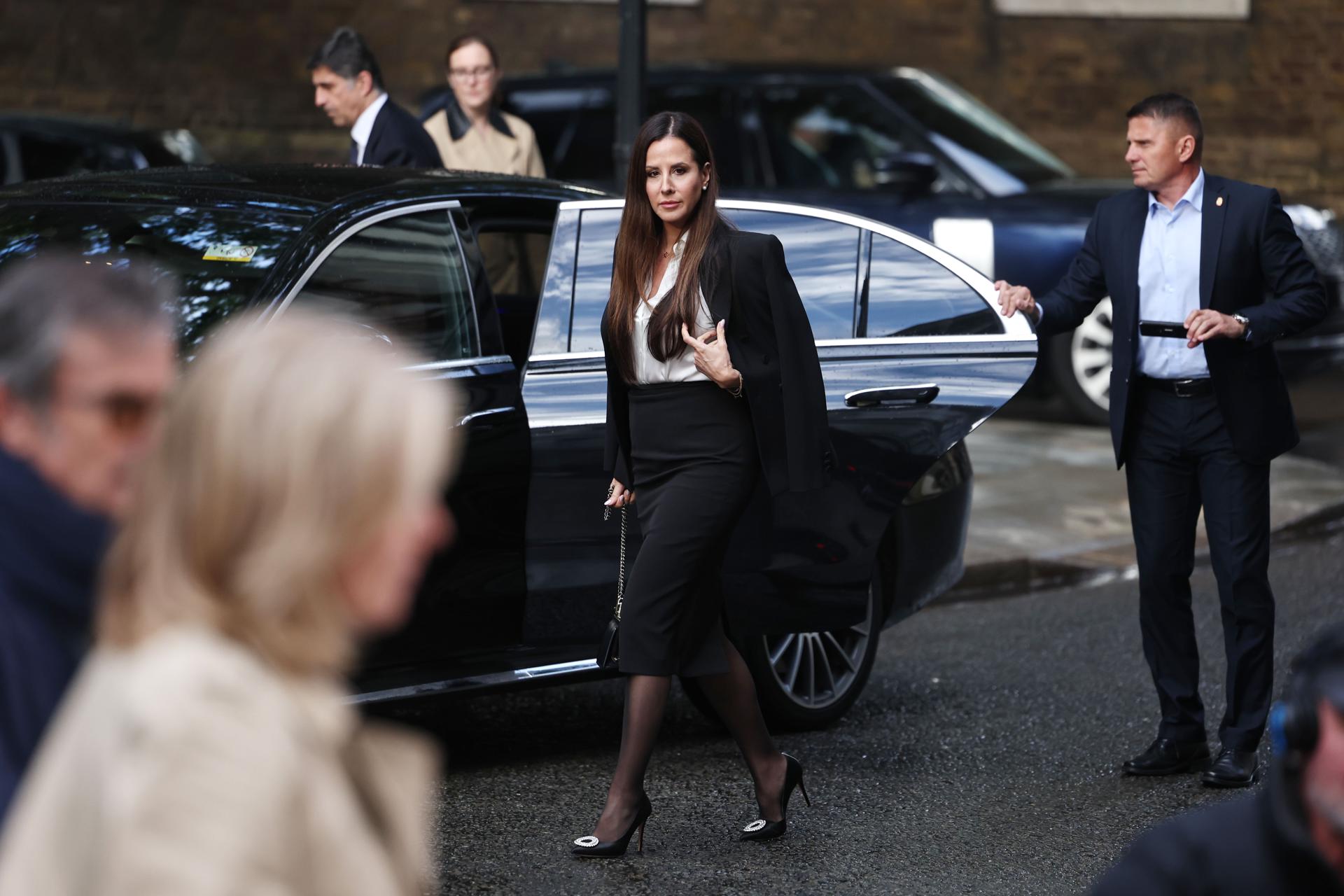 London (United Kingdom), 14/05/2026.- First Lady of Serbia, Tamara Vucic arrives in Downing Street in London, Britain, 14 May 2026. Lady Victoria Starmer, wife of the British Prime Minister, is hosting a reception for the First Lady of Ukraine and a delegation from the Summit of First Ladies and Gentlemen Global Platform. The visit is part of the ongoing diplomatic efforts under the UK-Ukraine 100-Year Partnership Agreement. (Ucrania, Reino Unido, Londres) EFE/EPA/NEIL HALL