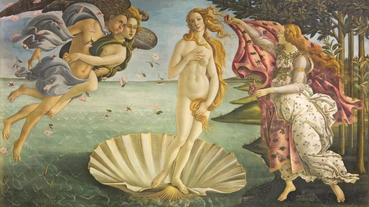 'El nacimiento de Venus' (1485) de Sandro Botticelli.