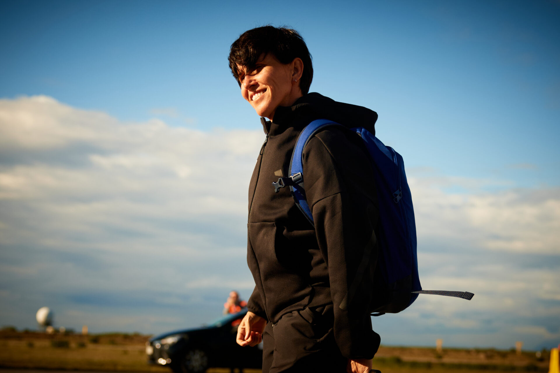 Sonia Bermúdez llegando a Islandia