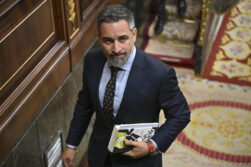 El presidente de Vox, Santiago Abascal