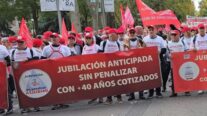 Manifestación de Asjubi40 en Madrid.