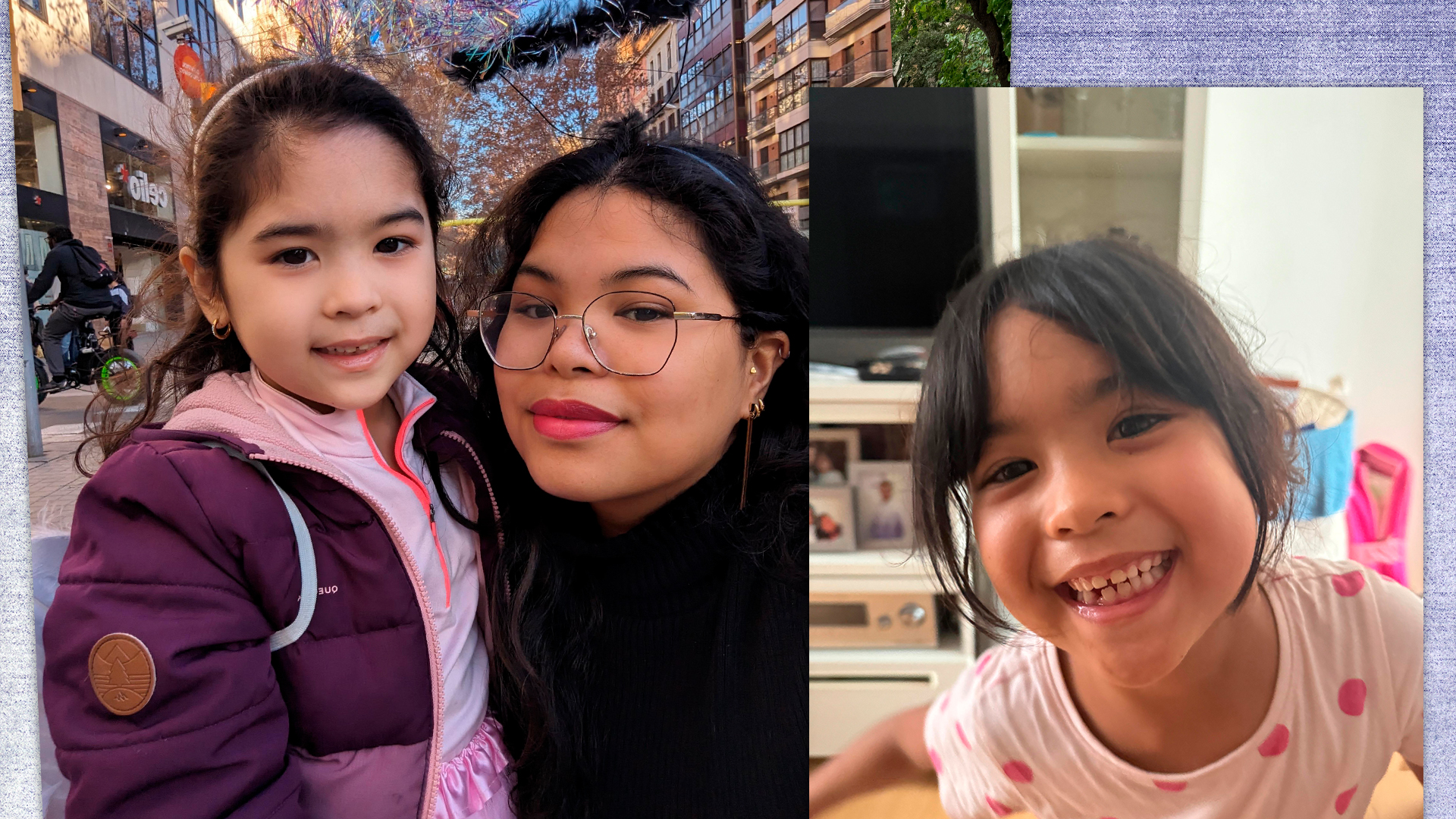 Abby con su hija Athina, que lleva siete meses desaparecida