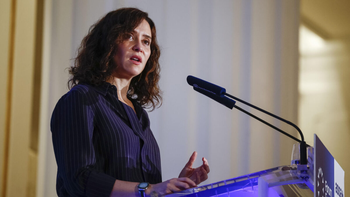 La presidenta de la Comunidad de Madrid, Isabel Díaz Ayuso