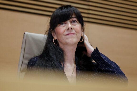 MADRID, 09/06/2026.- La presidenta de la Sociedad Estatal de Participaciones Industriales (SEPI), Belén Gualda, comparece en la Comisión Mixta (Congreso y Senado) de Seguridad Nacional. EFE/ Daniel Gonzalez