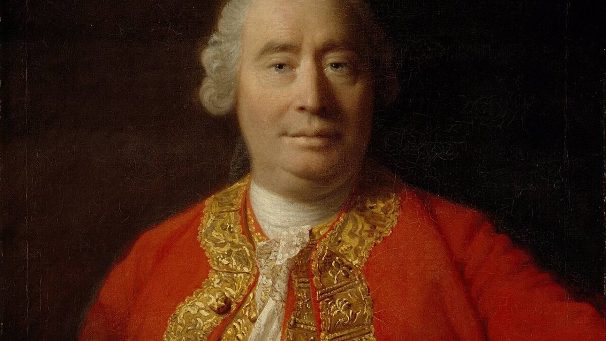Retrato de Hume por Allan Ramsay.