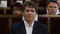 BADAJOZ (ESPAÑA), 28/05/2026.- El hermano del presidente del gobierno David Sánchez, este jueves en la Audiencia de Badajoz, donde se inicia el juicio por el proceso de contratación de David Sánchez, hermano del presidente del Gobierno, en la Diputación de Badajoz. EFE/ Ballesteros POOL