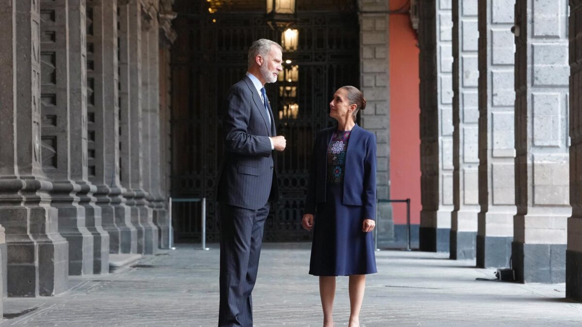 El Rey de España, Felipe VI, con la presidenta de México, Claudia Sheinbaum