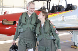 Felipe VI y la Princesa Leonor, en San Javier