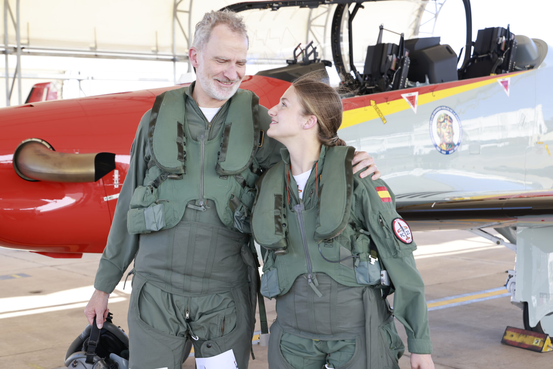 Felipe VI y la Princesa Leonor, en San Javier