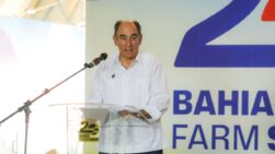 El presidente de Iberdro,a Ignacio Galán, durante la apertura de Bahia Farm Show