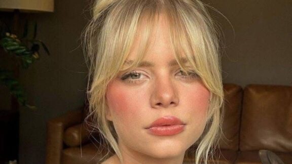 French-girl fringe.