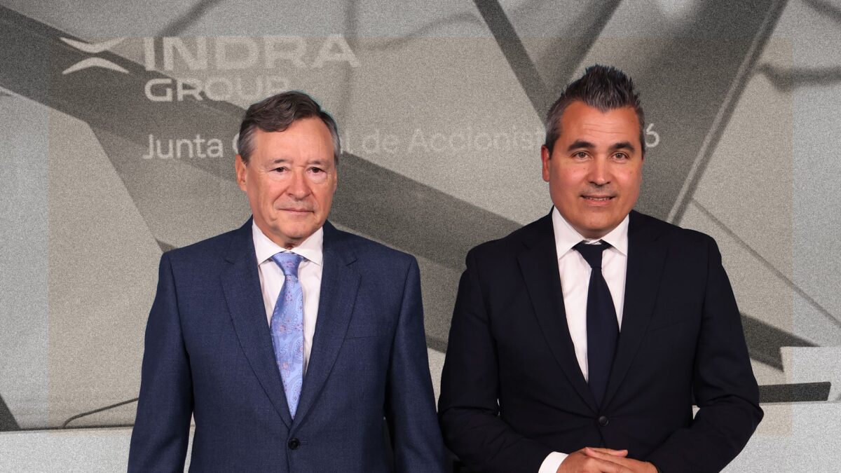 Ángel Simón y José María Recasens, presidente y CEO de Indra, respectivamente.