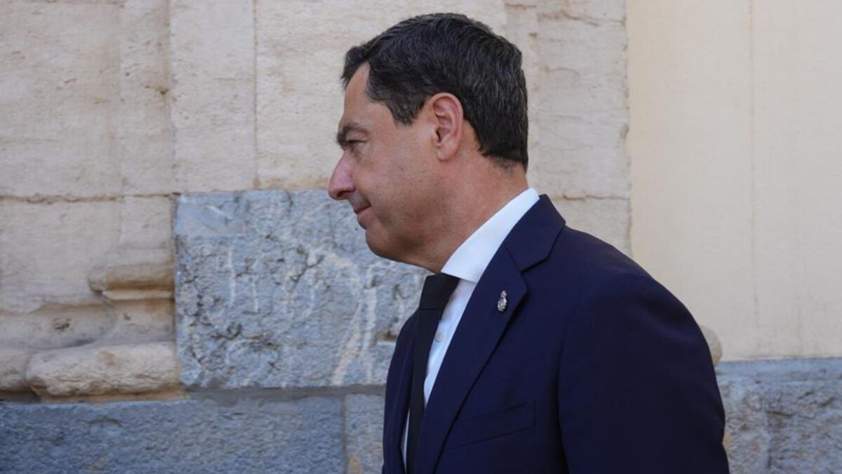 El presidente en funciones de la Junta de Andalucía, Juanma Moreno.
