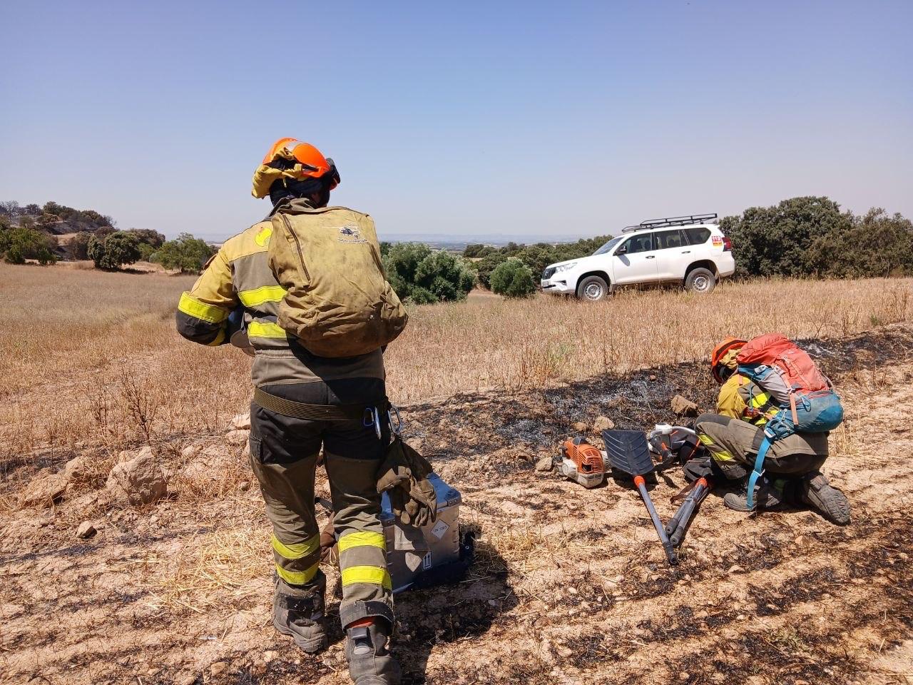 Operativos de Infoar en el incendio