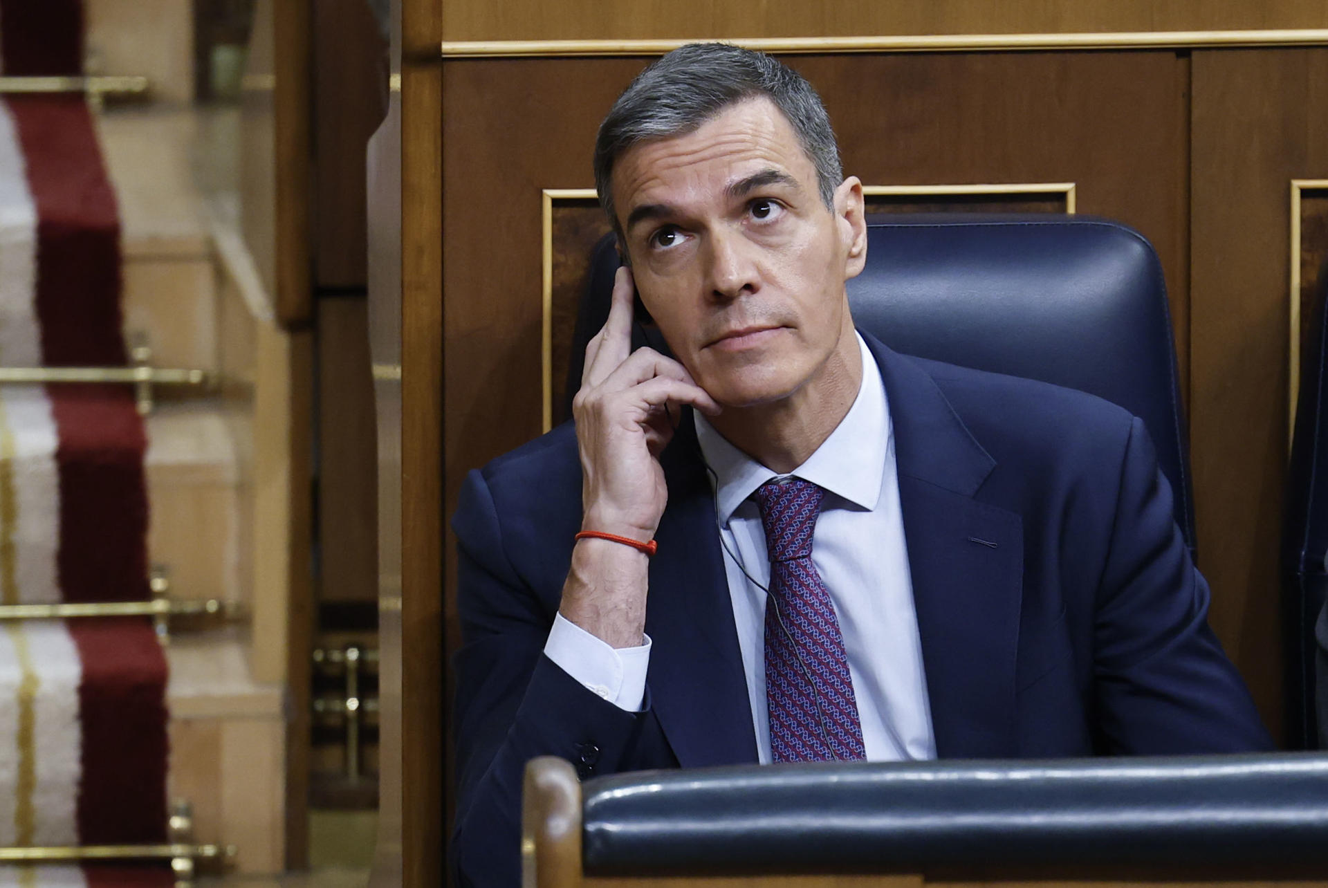 MADRID, 10/06/2026.- El presidente del Gobierno, Pedro Sánchez, asiste a la sesión de control al Gobierno, este miércoles, en el Congreso de los Diputados. EFE/Chema Moya