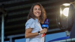 La futbolista y comentarista, Vero Boquete
