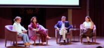 Carmen Calvo, Francisco Fuentes., Carmen Ortiz y la periodista Elsa González en el Ateneo de Madrid.