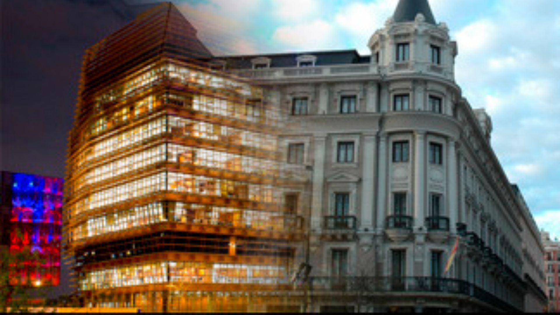 Montaje con las sedes de Barcelona y Madrid de la CNMC.
