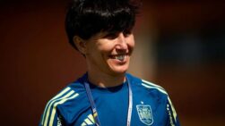 Sonia Bermúdez, en la previa del España Inglaterra