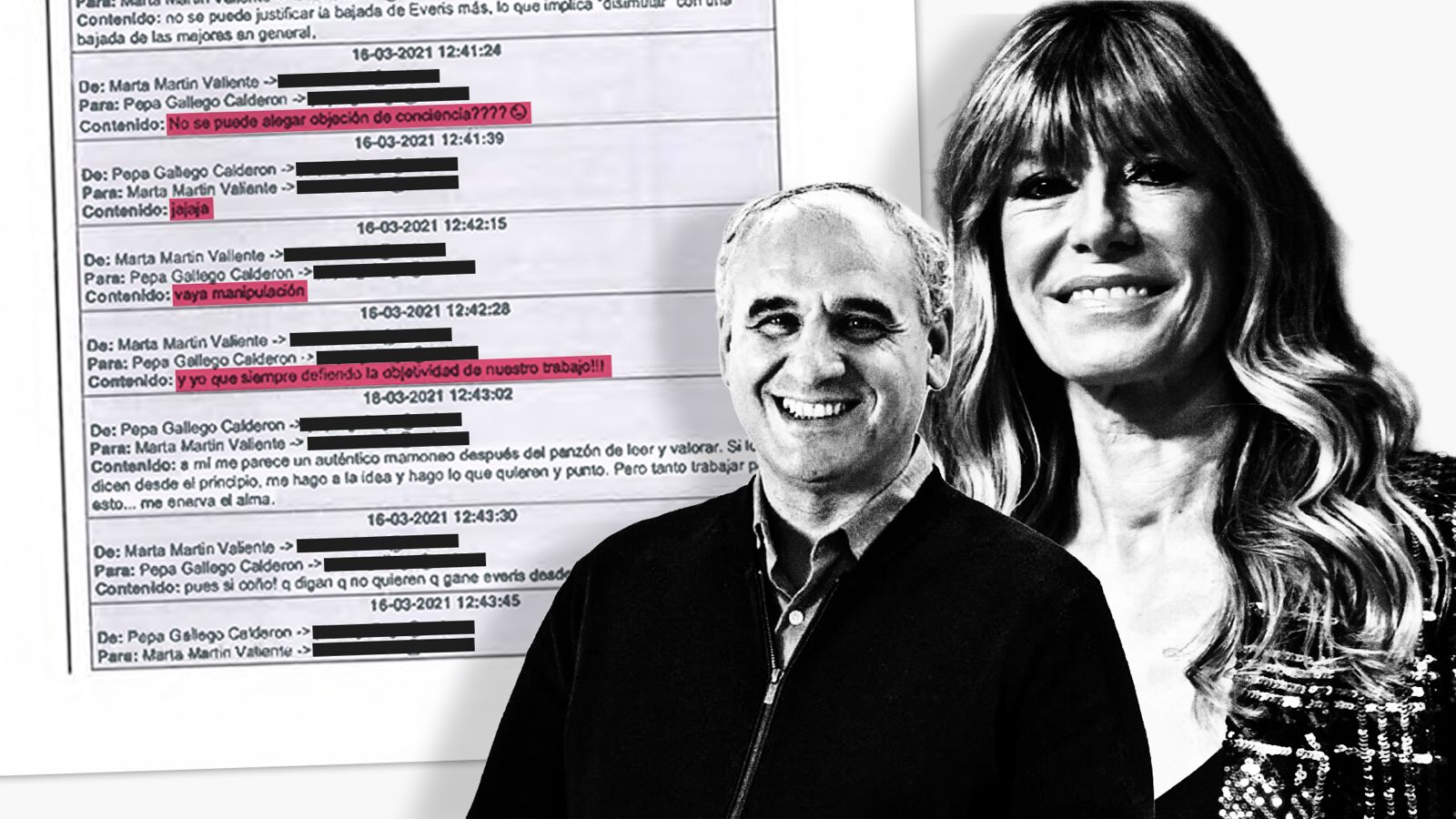 Juan Carlos Barrabés y Begoña Gómez.