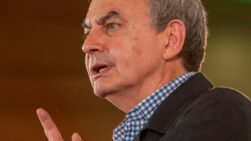 José Luis Rodríguez Zapatero participa en un acto del PSOE.