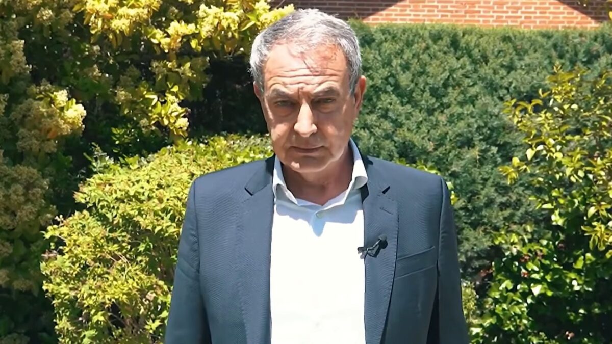 Zapatero en el vídeo grabado el 19 de mayo de 2026.
