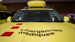 Ambulancias en la nueva sede del Servicio de Emergencias Médicas.