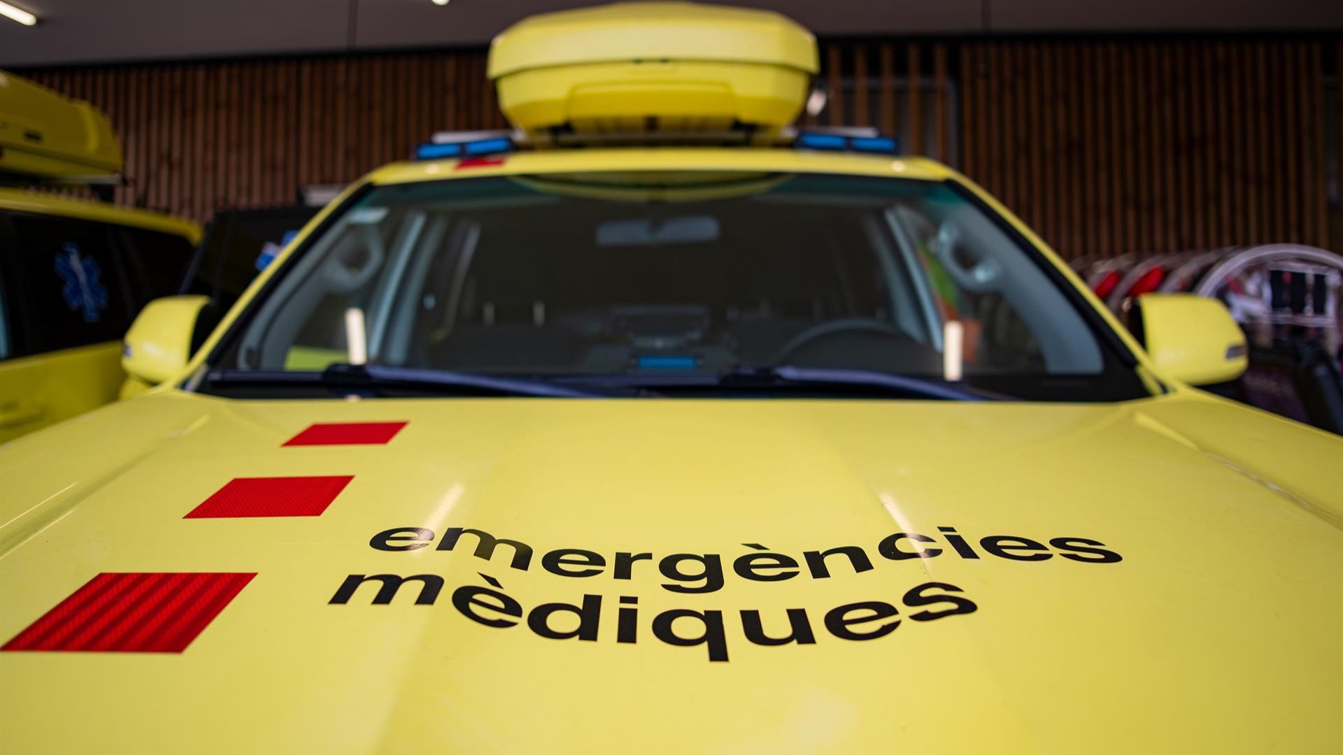 Ambulancias en la nueva sede del Servicio de Emergencias Médicas.