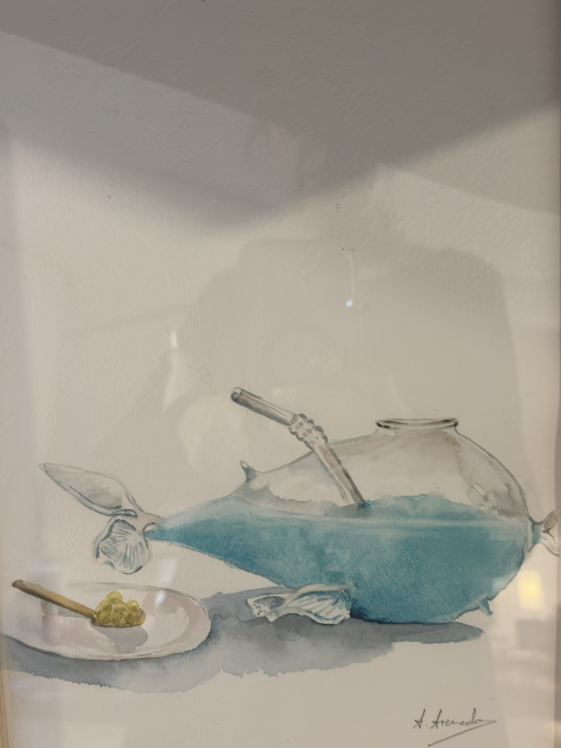 Acuarela 'Cocktail', de Almudena Arenado