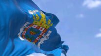 La bandera de Melilla.