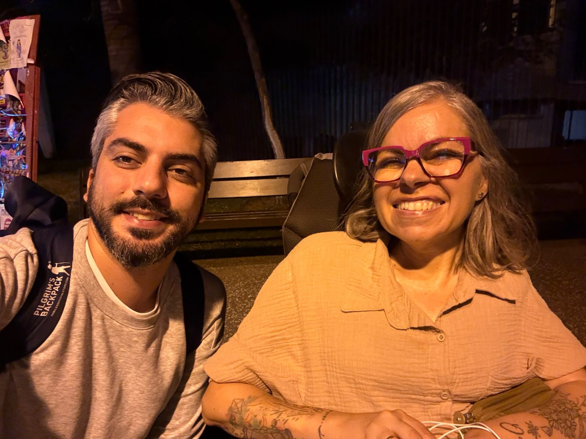 Ana Violeta junto a su sobrino Bernabé