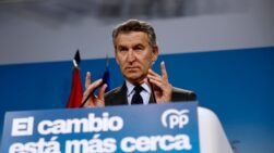 El presidente del PP, Alberto Núñez Feijóo