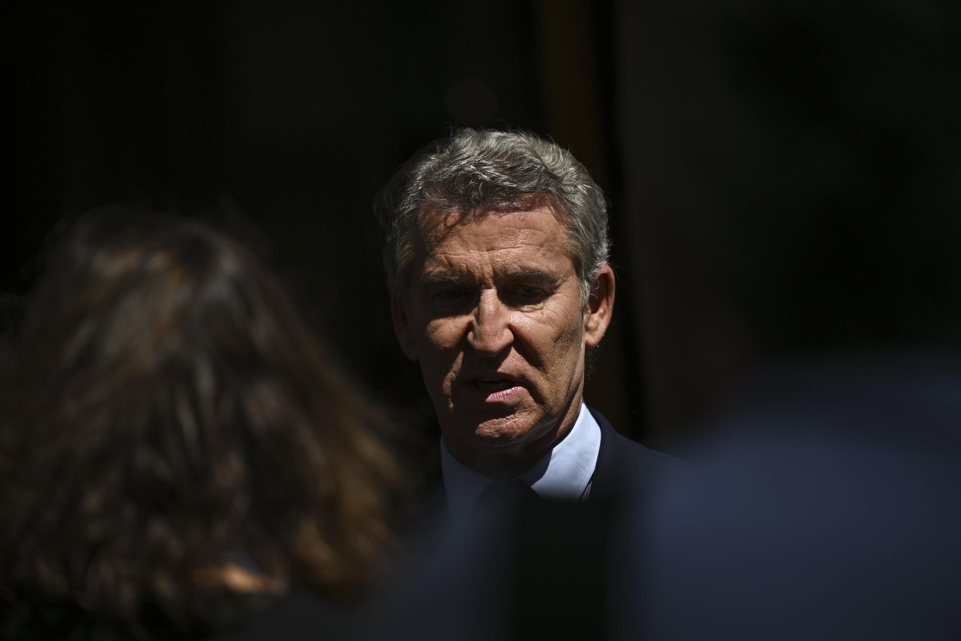 El presidente del PP, Alberto Núñez Feijóo