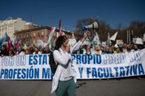Imagen de archivo de una manifestación de los médicos contra el Estatuto Marco.