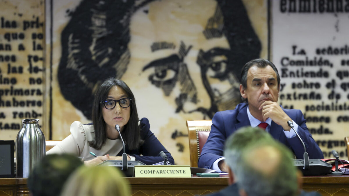 La directora general de la Guardia Civil, Mercedes González, en el Senado