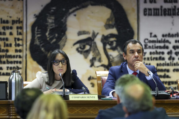 La directora general de la Guardia Civil, Mercedes González, en el Senado